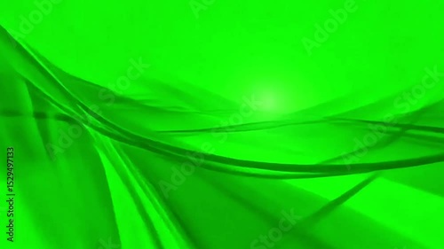 abstract futuristic wave lines animation green background, seamless loop backdrop video as technology corporate messages concept, Generative AI