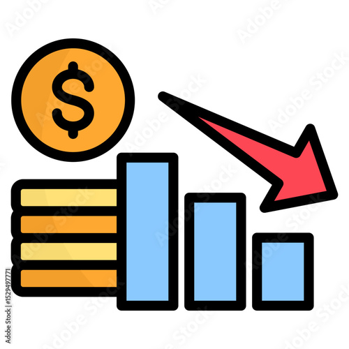Financial Loss Icon