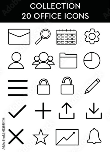 COLLECTION 20 OFFICE ICONS