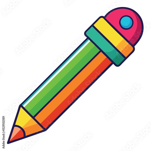Pencil for vibrant colour for kid