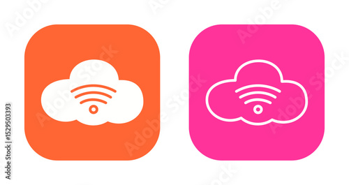 Internet Cloud Icon Design
