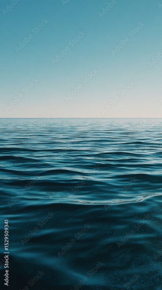 Fototapeta premium A High Resolution image of calm body of water with a blue color.