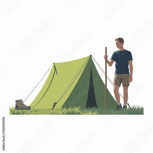 Camping Tent Setup