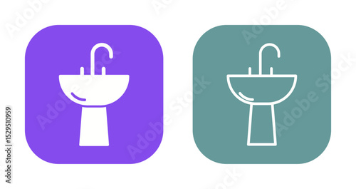 Washbasin Icon Design