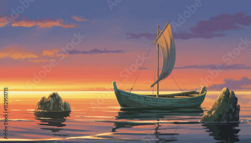 Sailboat at Sunset