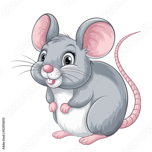 A Cartoon rat vector design and digital illustration