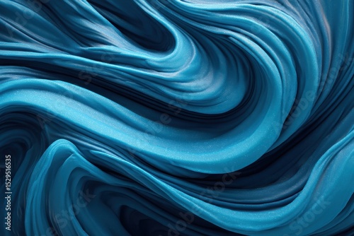 Abstract Blue Swirling Texture