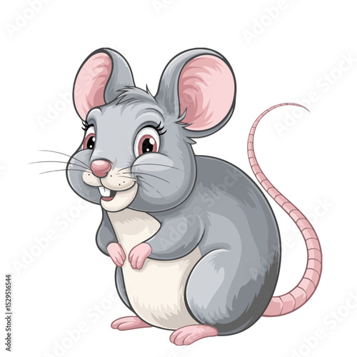 A Cartoon rat vector design and digital illustration
