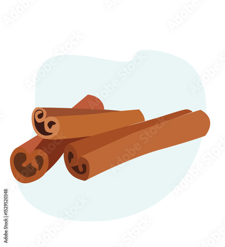 Vector illustration of Cinnamon Sticks 