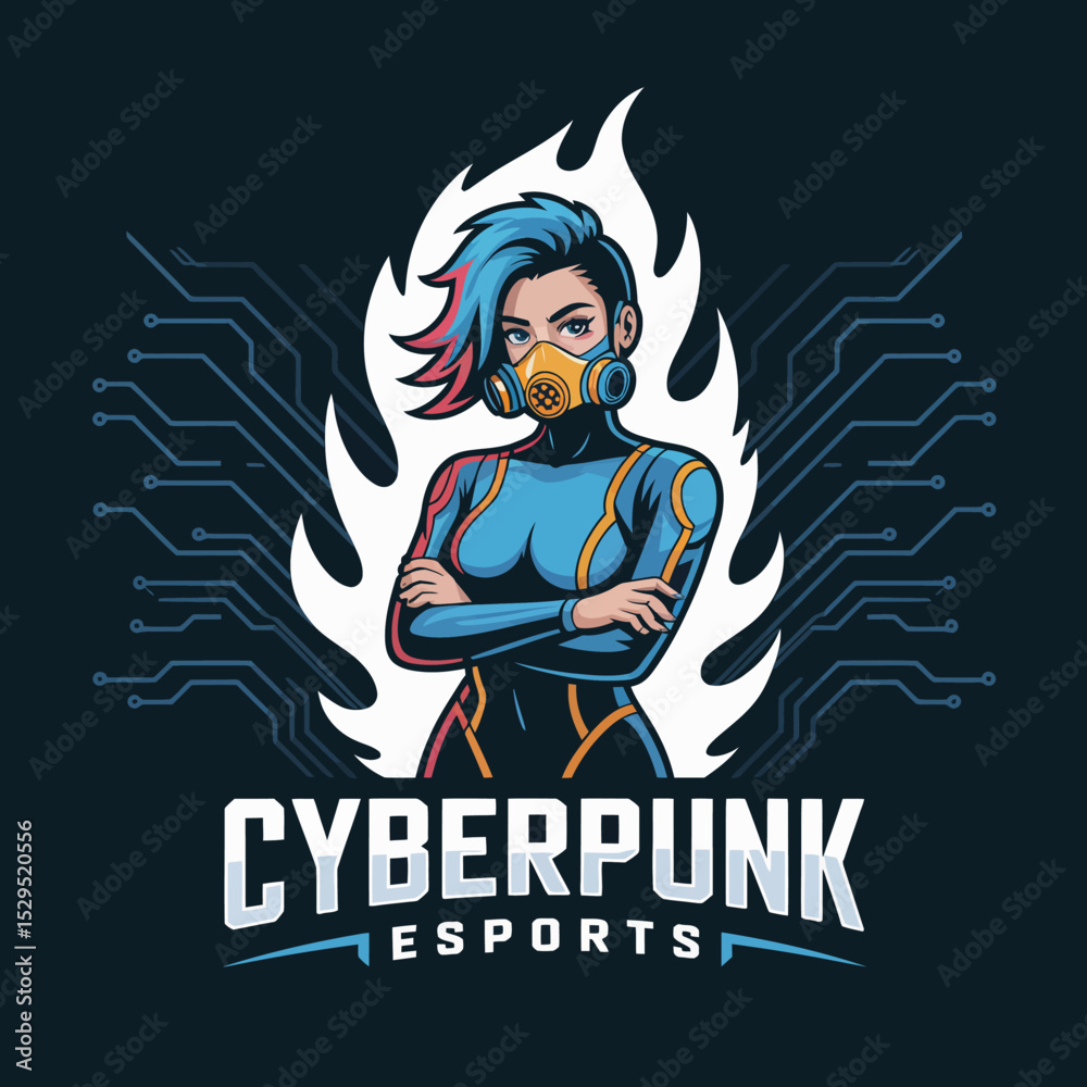Cyberpunk Esports Character Design Cyberpunk Esports Character Design
