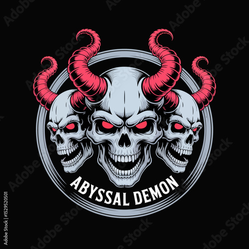 Demonic Skull Logo