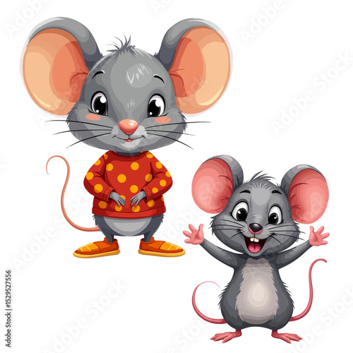 A Cartoon rat vector design and digital illustration