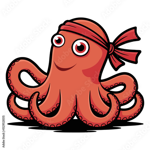 A octopus clip art vector
