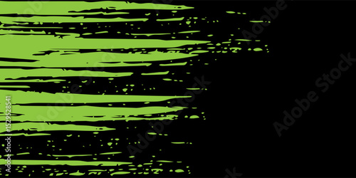 light green black brush pattern car sticker wrap,abstract background sporty lines black light green color combination grunge brush pattern modern racing motorsport vector design.