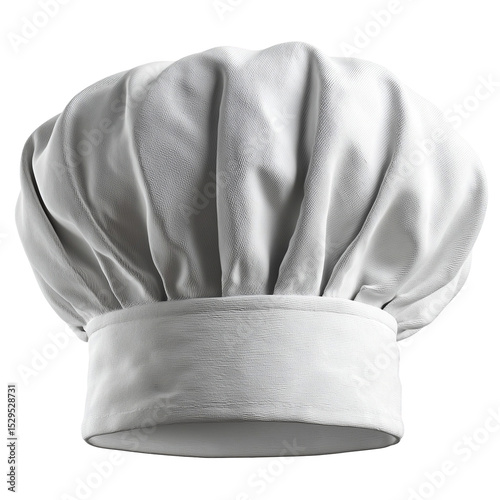 Chef hat culinary cooking kitchen restaurant food service profession gear isolated on transpirant background photo
