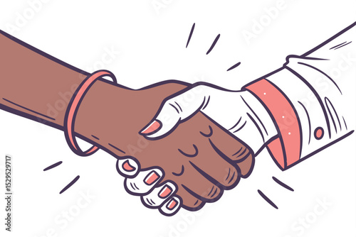 Detailed handshake texture creative pattern design