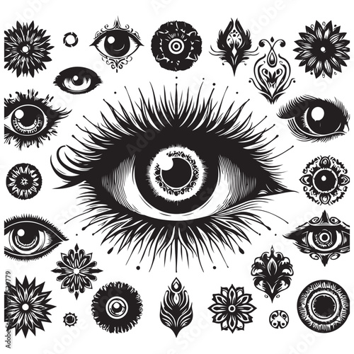set of eye