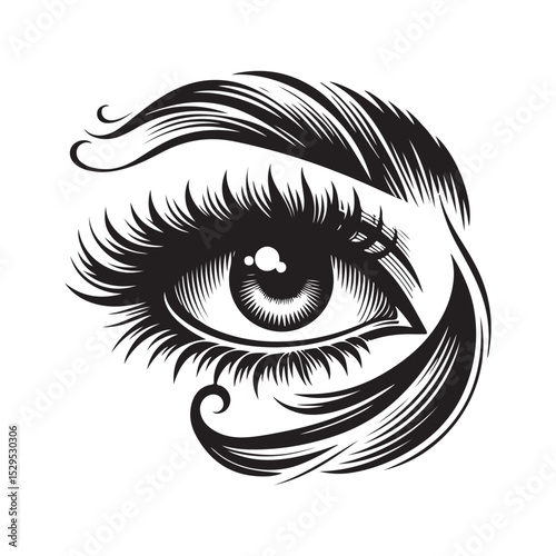 eye of the girl