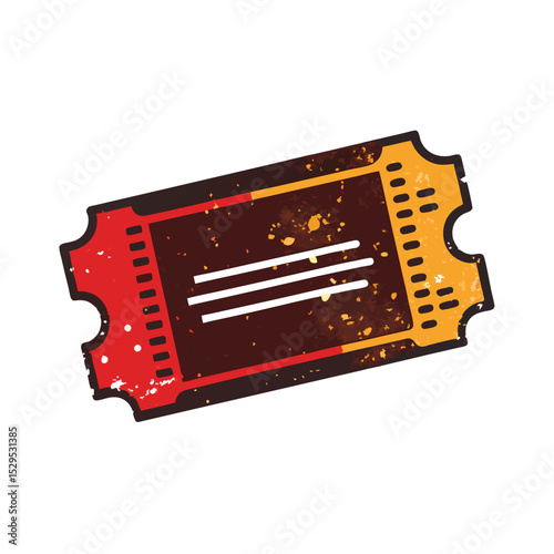 Vintage Comic Book Style Burst with Red and Cream Elements Design