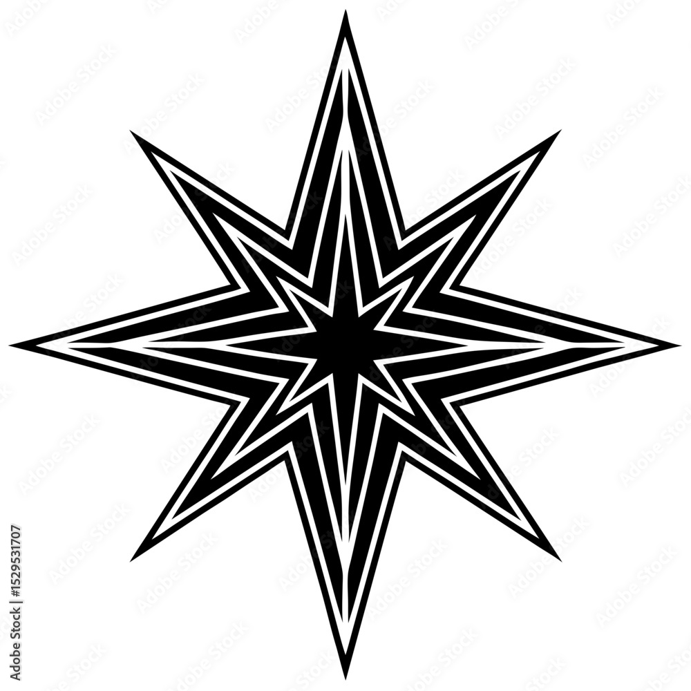 Obraz premium Radiant Red Line Art Vector Graphic 