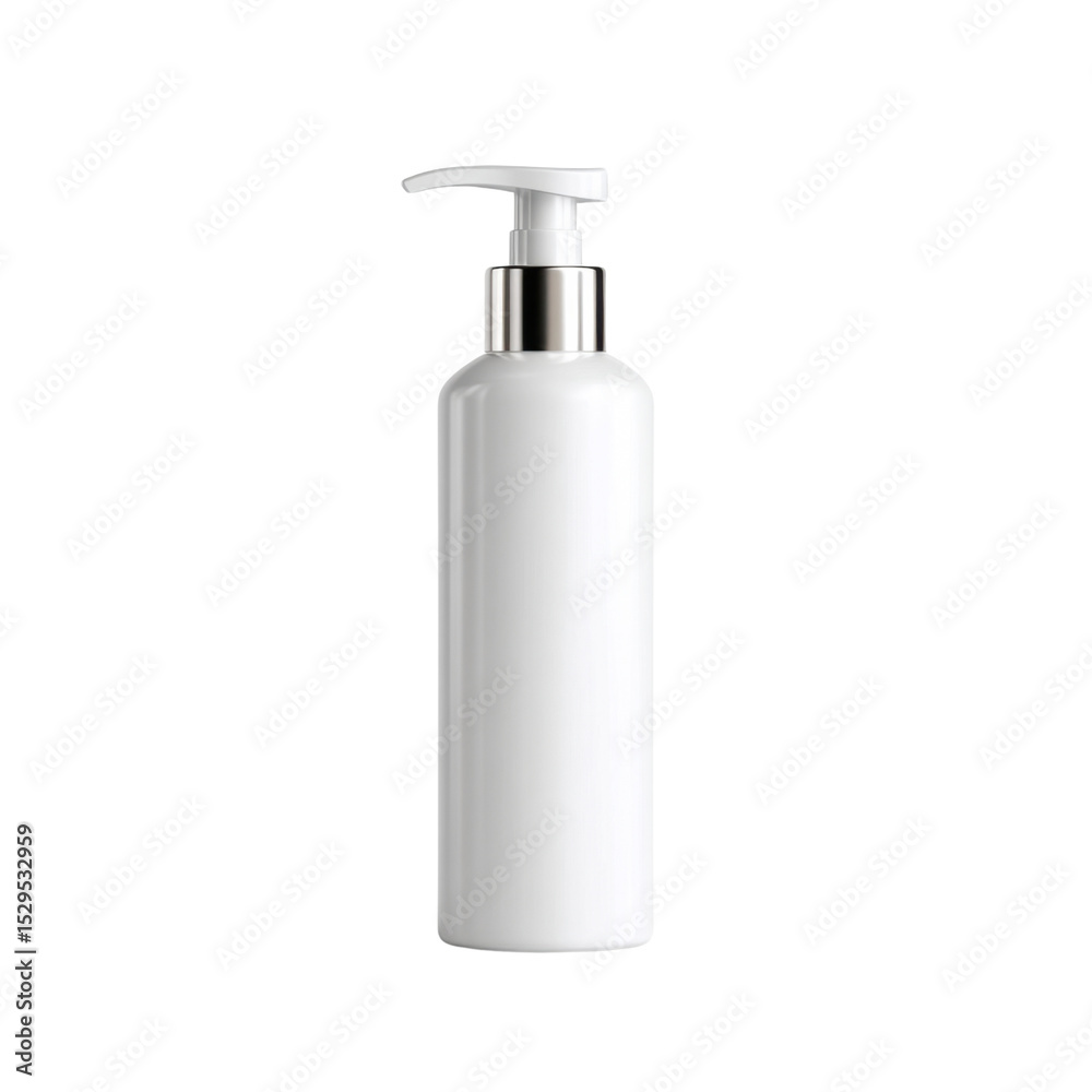 Elegant White Pump Bottle for Skincare Products, Cosmetic Use, Minimalist Design, Perfect for Beauty and Personal Care Transparent background or png Elegant White Pump Bottle for Skincare Products, Cosmetic Use, Minimalist Design, Perfect for Beauty and Personal Care Transparent background or png