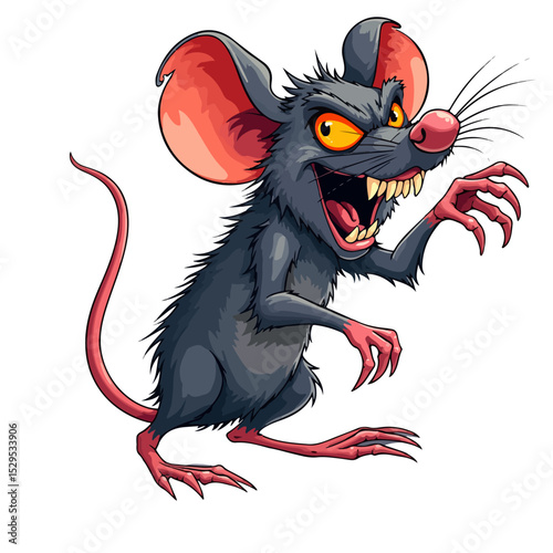 A Cartoon rat vector design and digital illustration
