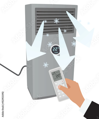 Air condition cooling. vector illustration	
