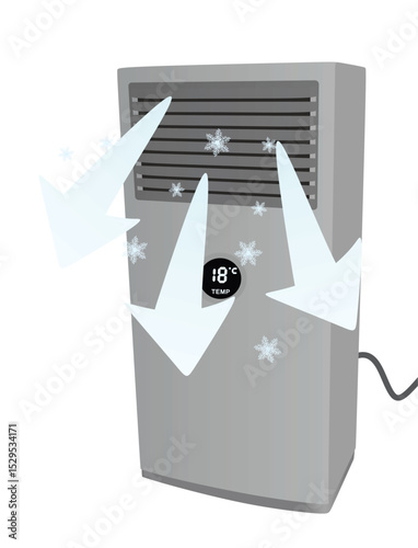 Air condition cooling. vector illustration	
