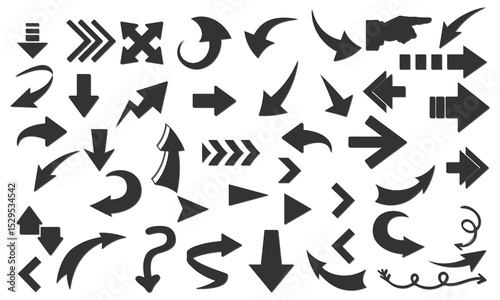 Arrow Set Modern Vector Arrows for Infographics and Web Design