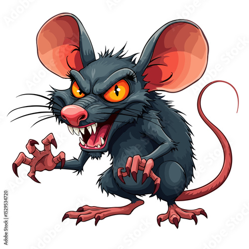 A Cartoon rat vector design and digital illustration