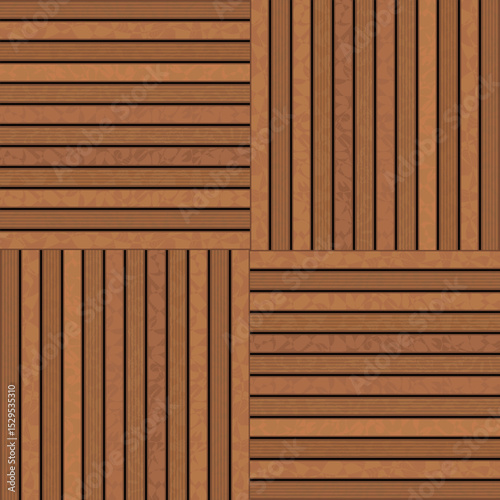 Wooden slats, horizontal and vertical slats arrangement, unique texture looks natural, can be used to decorate walls, balconies, stairs, including graphic design to add contemporary luxury.