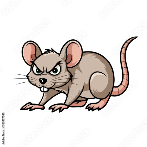 A Cartoon rat vector design and digital illustration