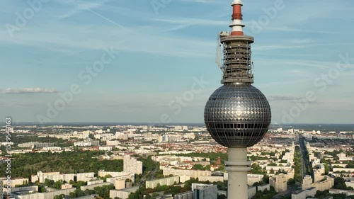 Establishing Aerial View Shot of Berlin, Germany
