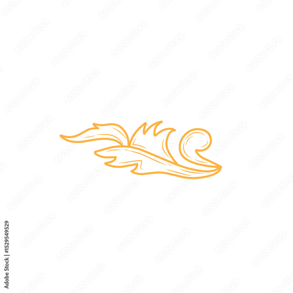 Obraz premium handdrawn vintage flourishes