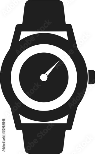 Wristwatch silhouette classic timepiece for style and functionality