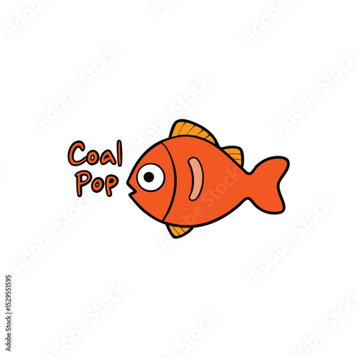 fish on white background