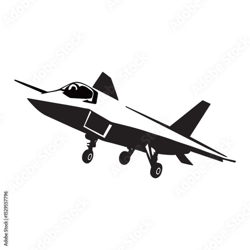 silhouette image of a fighter jet with a transparent background
