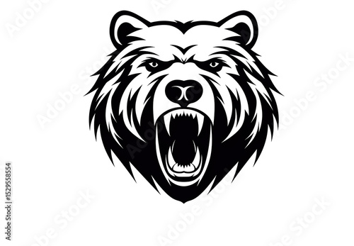 Bear face logo