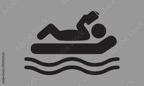 vector illustration of a man sitting on the floor