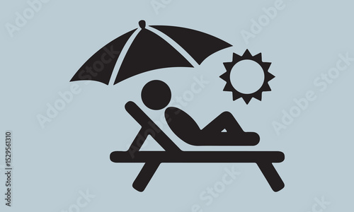 beach chair with umbrella