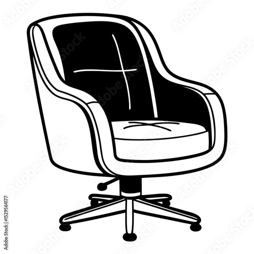 black office chair