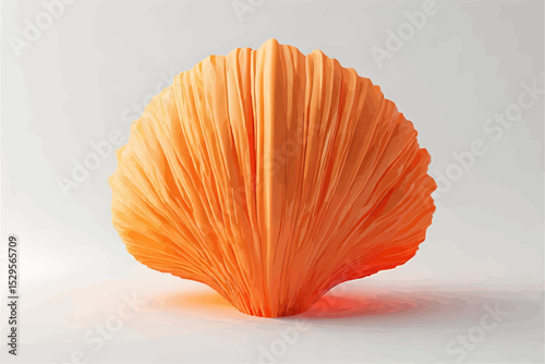 A picture of abstract illustration of wavy orange organic shapes
