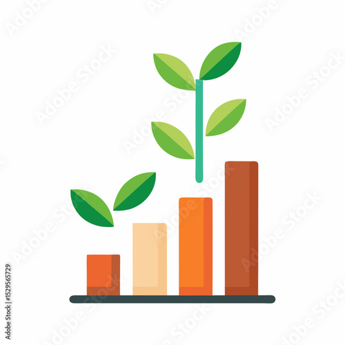 International Day Eradication Poverty Growth Hope Progress Vector Minimalist Icon