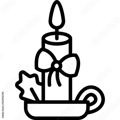 Candle Line Icon