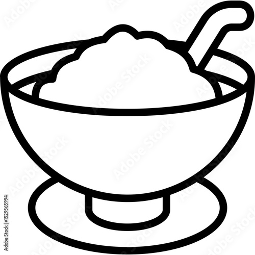 Porridge Line Icon