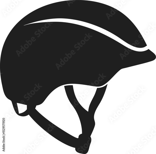 Bike helmet silhouette essential protective gear for cycling safety and comfort