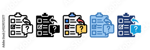 Questionnaire Icon Element For Design