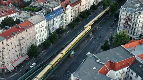 Establishing Aerial View Shot of Berlin, Germany