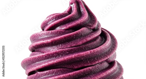 Purple Acai Bowl Swirl Closeup