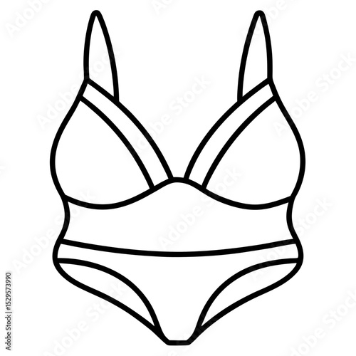 Bikini line art vector